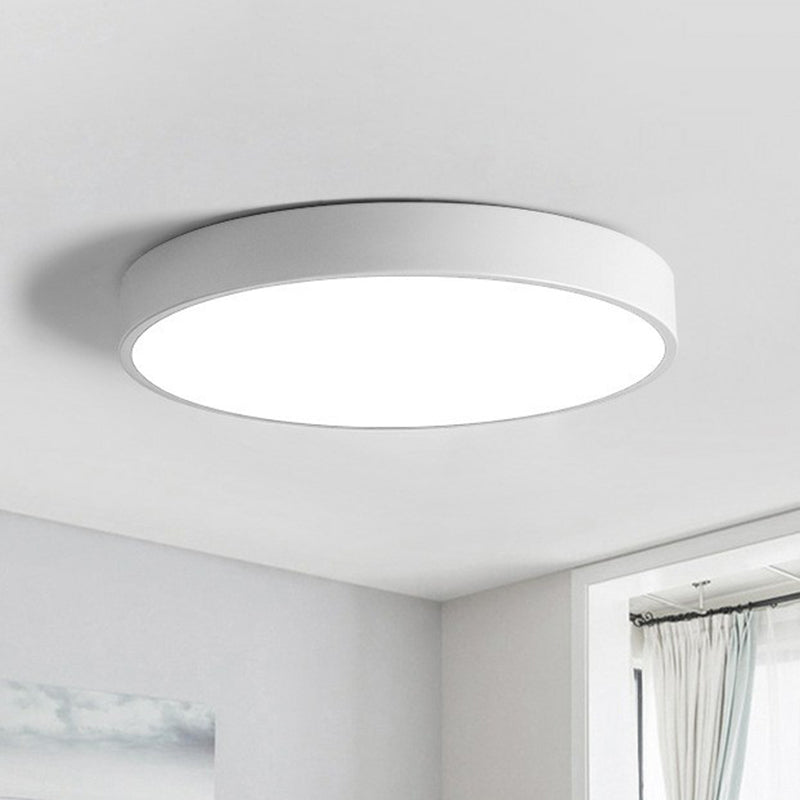 Round LED Ceiling Light with Gold Frame