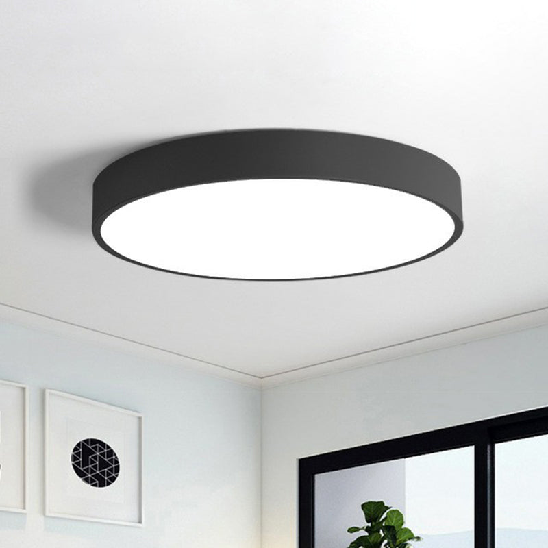 Round LED Ceiling Light with Gold Frame