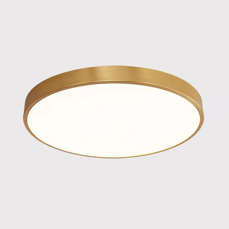 Round LED Ceiling Light with Gold Frame