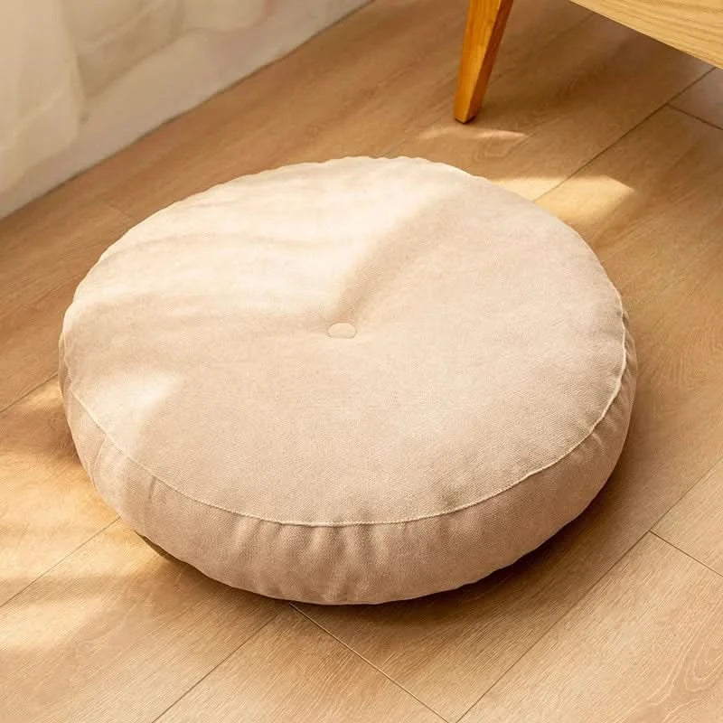 Round Meditation Cushion for Yoga and Relaxation
