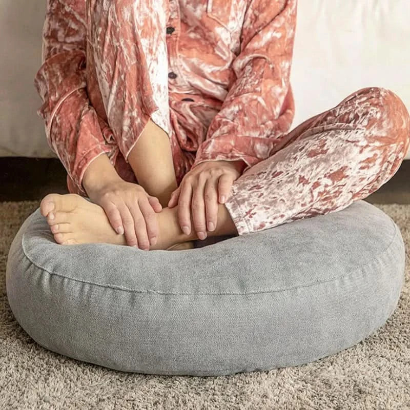 Round Meditation Cushion for Yoga and Relaxation