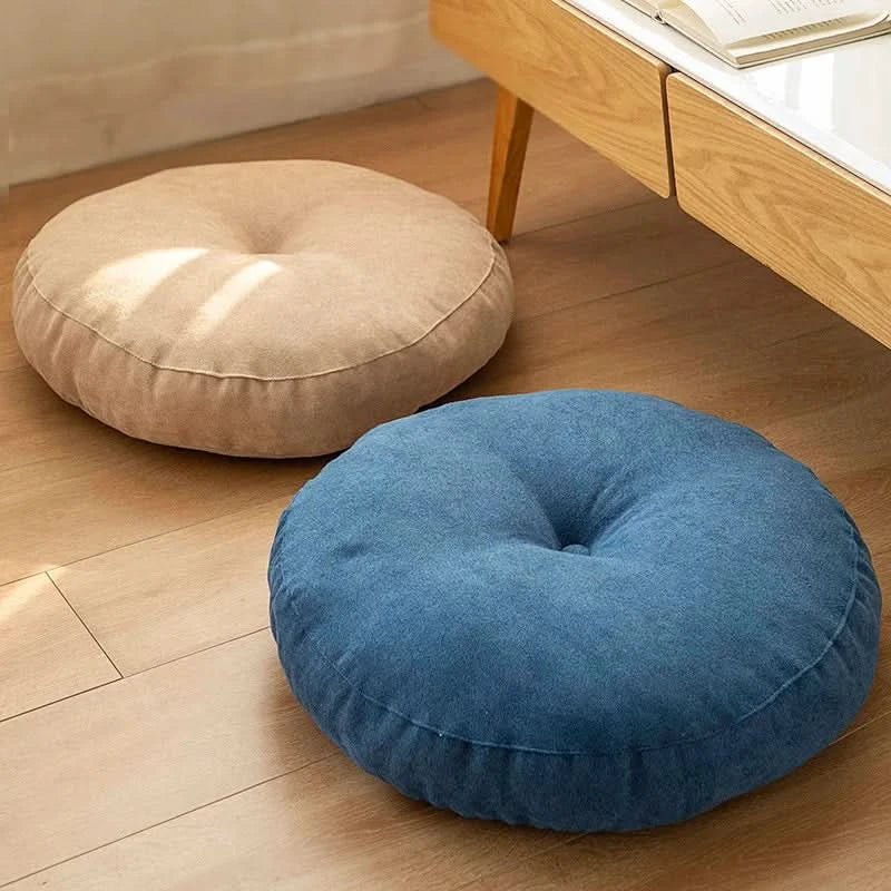 Round Meditation Cushion for Yoga and Relaxation