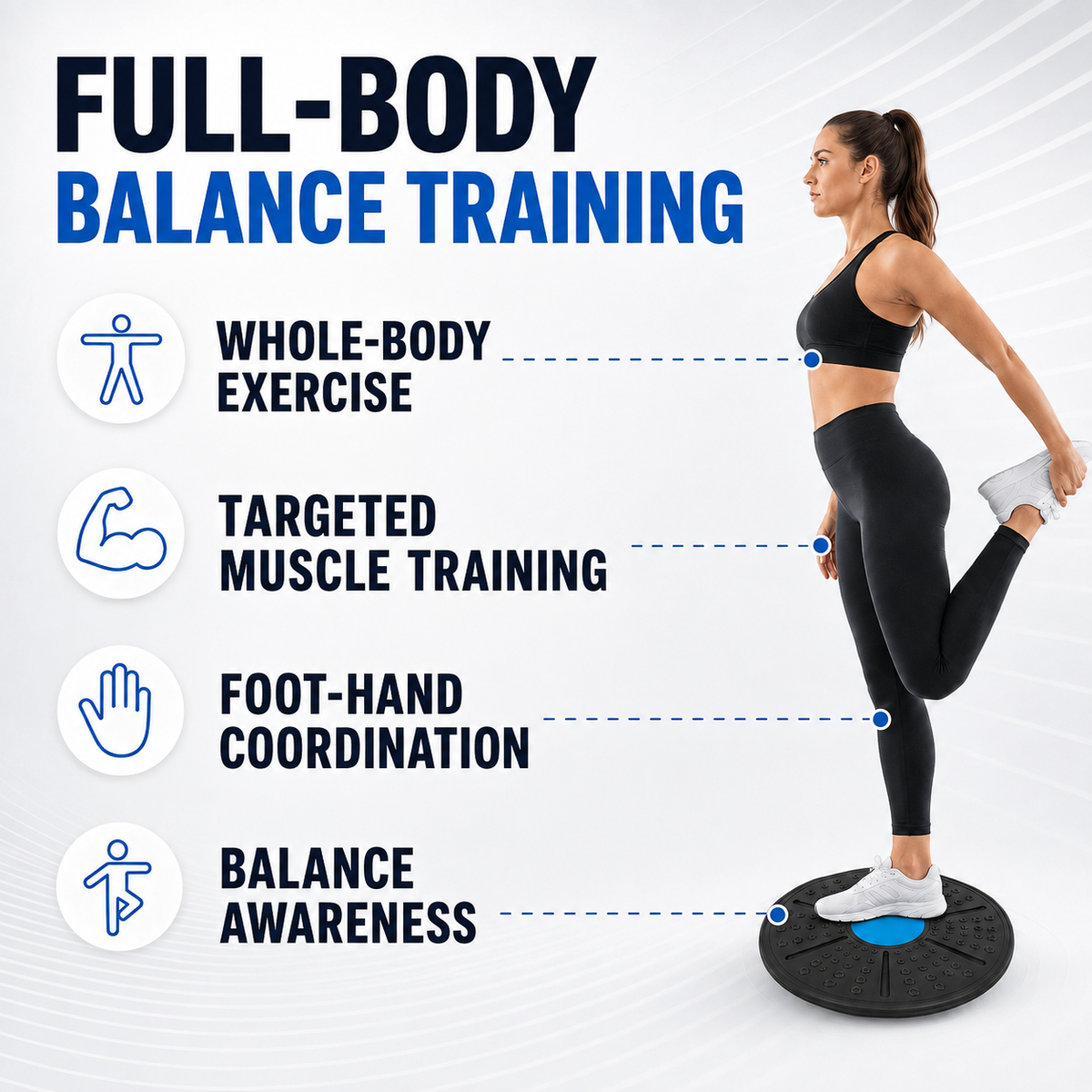 Round Rubber Balance Board