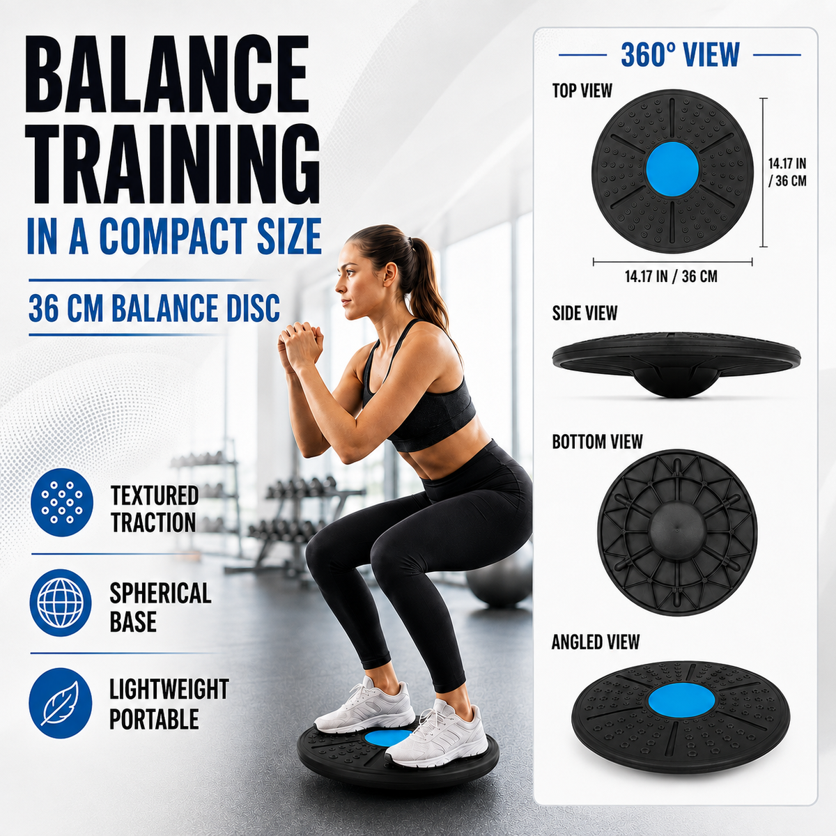 Round Rubber Balance Board