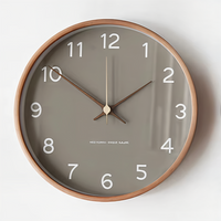Round Wooden Wall Clock – Silent & Stylish for the Home