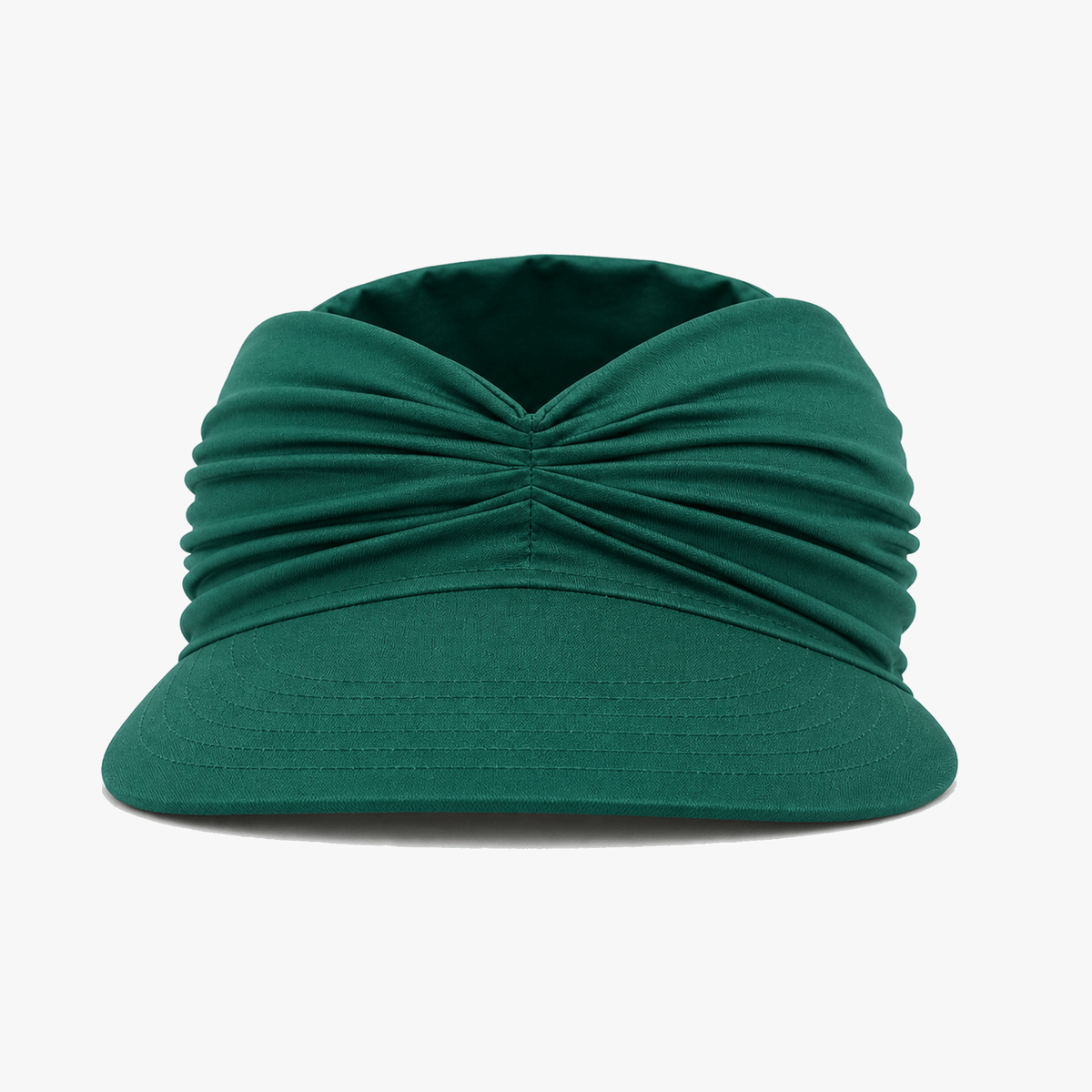 Ruched UPF 50+ Wide-Brim Sun Visor for Women, Packable