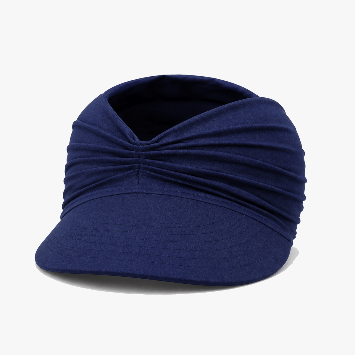 Ruched UPF 50+ Wide-Brim Sun Visor for Women, Packable