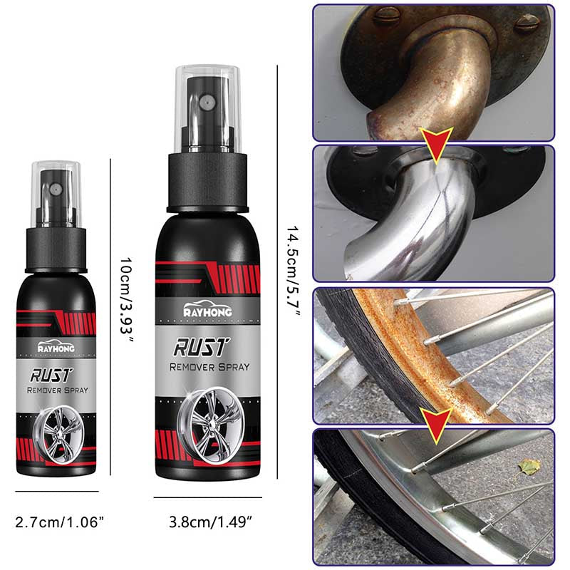 Rust Remover Spray with Fast-Acting Formula and Protective Anti-Corrosion Coating