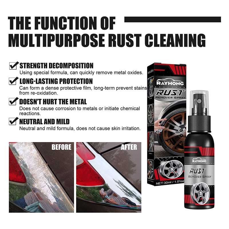 Rust Remover Spray with Fast-Acting Formula and Protective Anti-Corrosion Coating