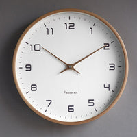 Scandinavian Wooden Wall Clock - Minimalist Design with Natural Wood Finish