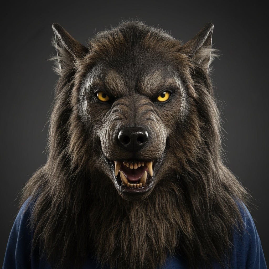 Scary Horror Wolf Halloween Costume Mask
