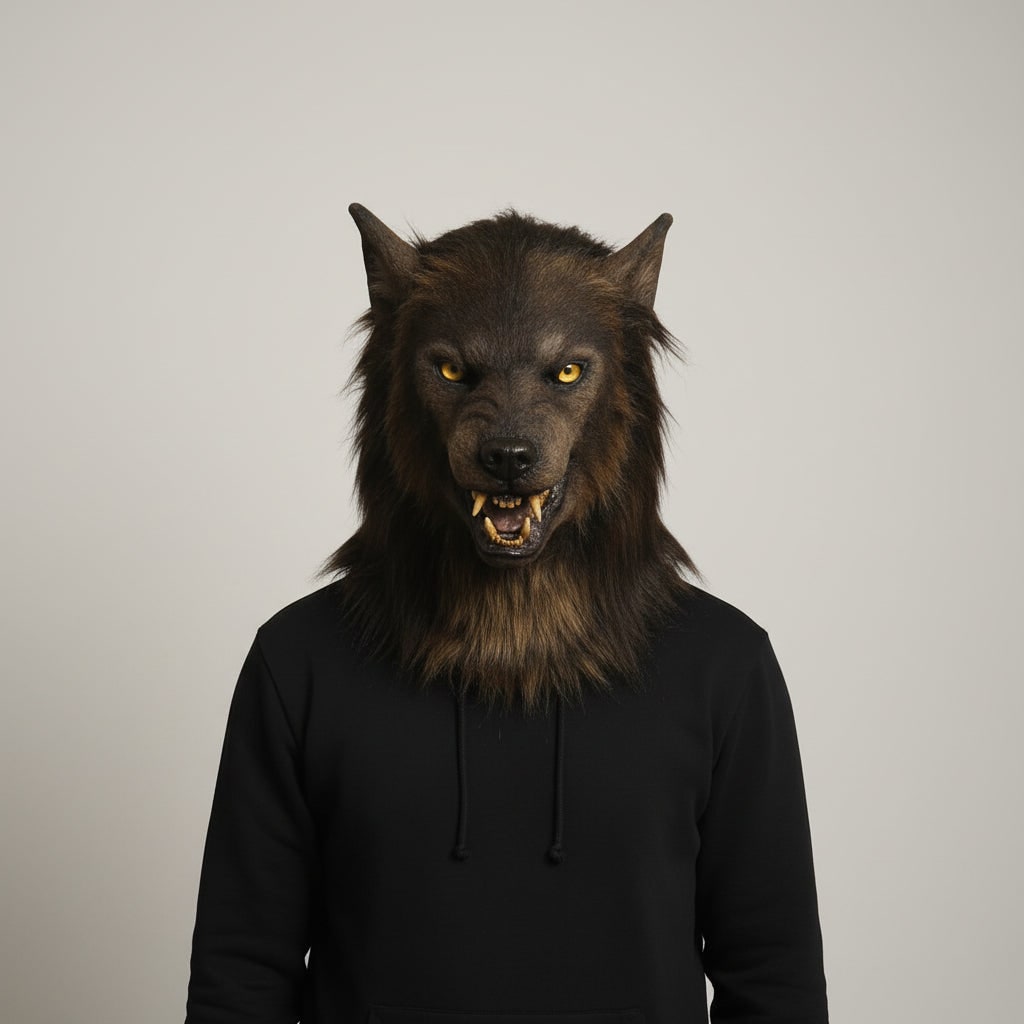 Scary Horror Wolf Halloween Costume Mask
