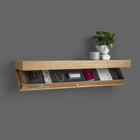 Secret Shelf with Hidden Storage Compartment for Concealing Valuables and Clutter