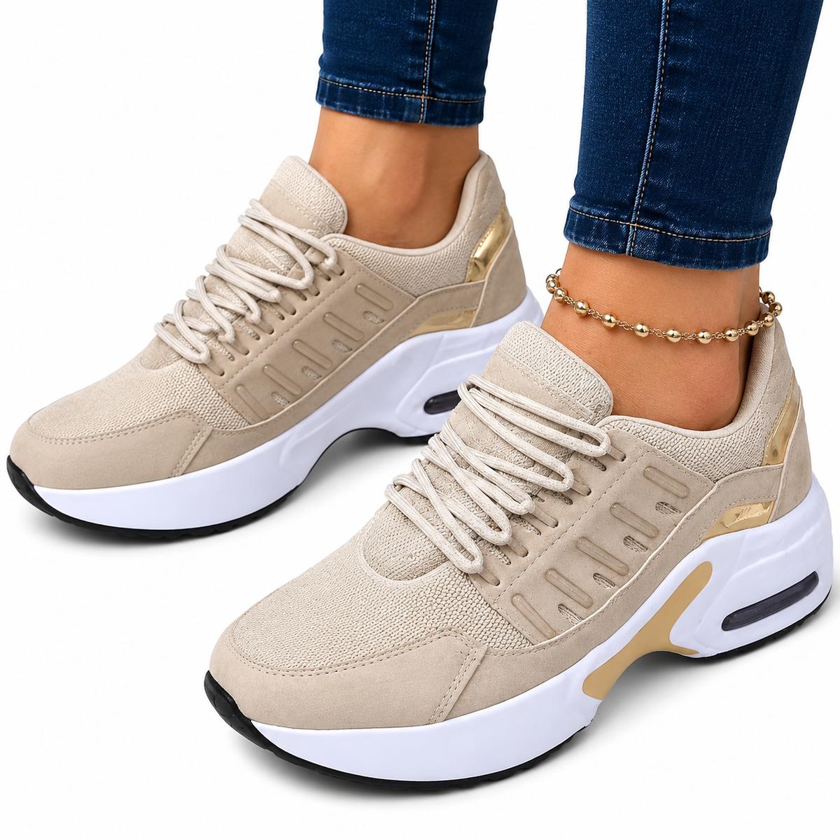 Segmented Orthopedic Sneakers with Arch Support
