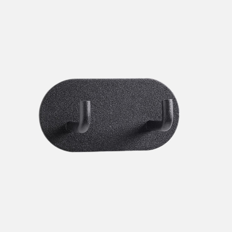 Self-Adhesive Double Wall Hook in Pink Metal – No Drilling