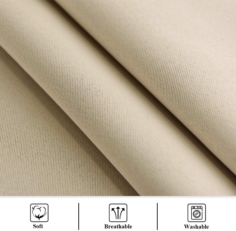 Set of 2 Waterproof and Windproof Outdoor Patio Privacy Curtains with Grommets