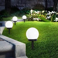 Set of 3 Waterproof LED Solar Globe Garden Lights