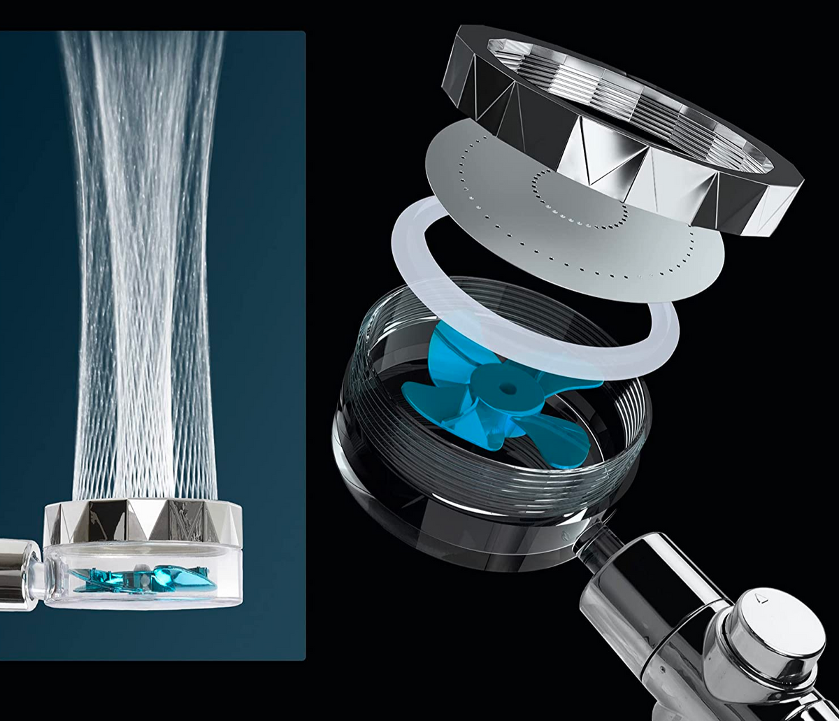 Shower Head with Filter and Turbo Jet - Built to Last