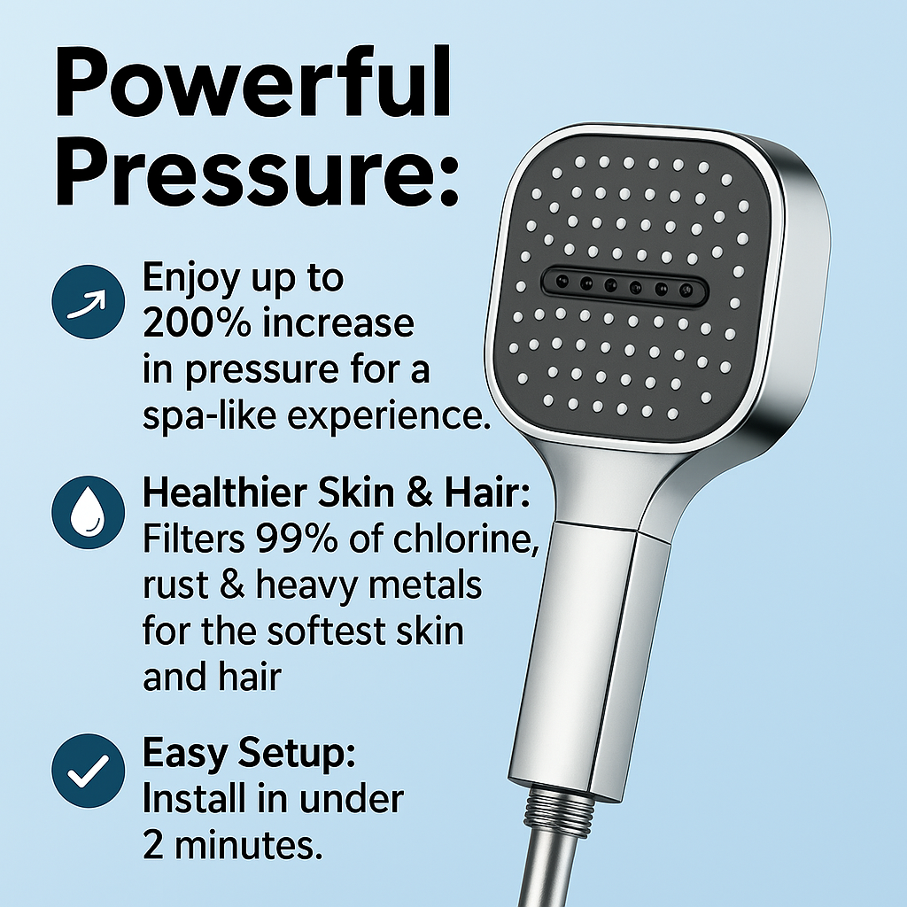 Shower Head with Turbo Boost Technology