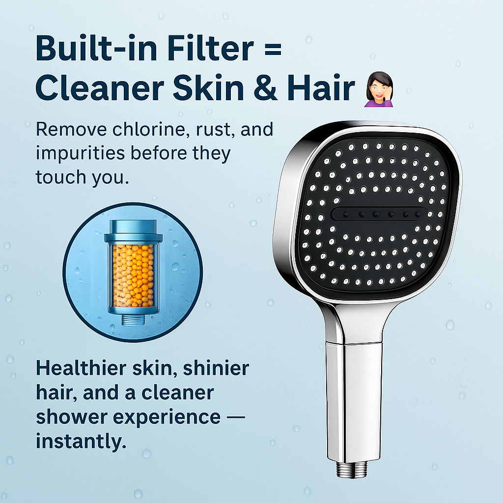 Shower Head with Turbo Boost Technology