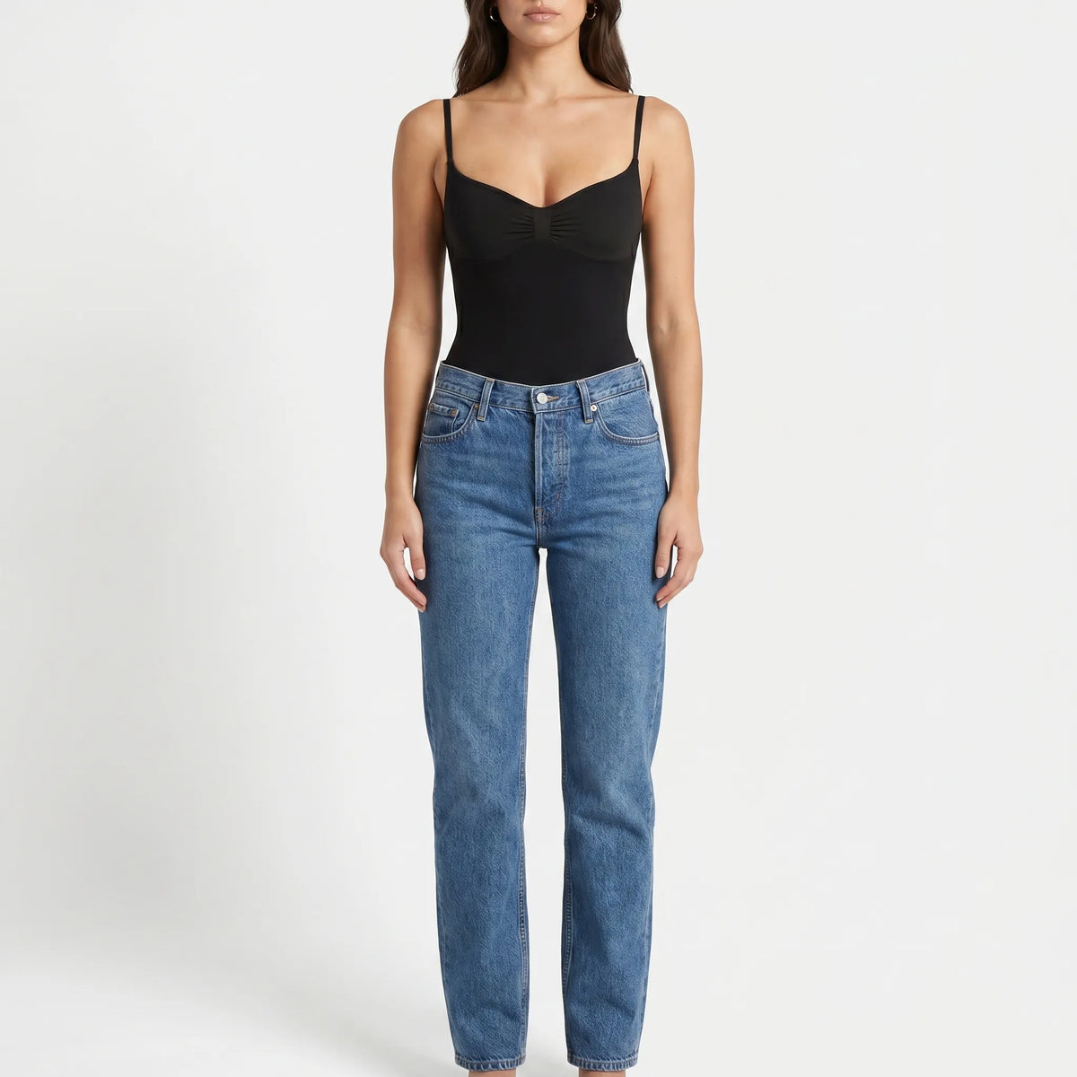 Sleeveless High-Cut Bodysuit