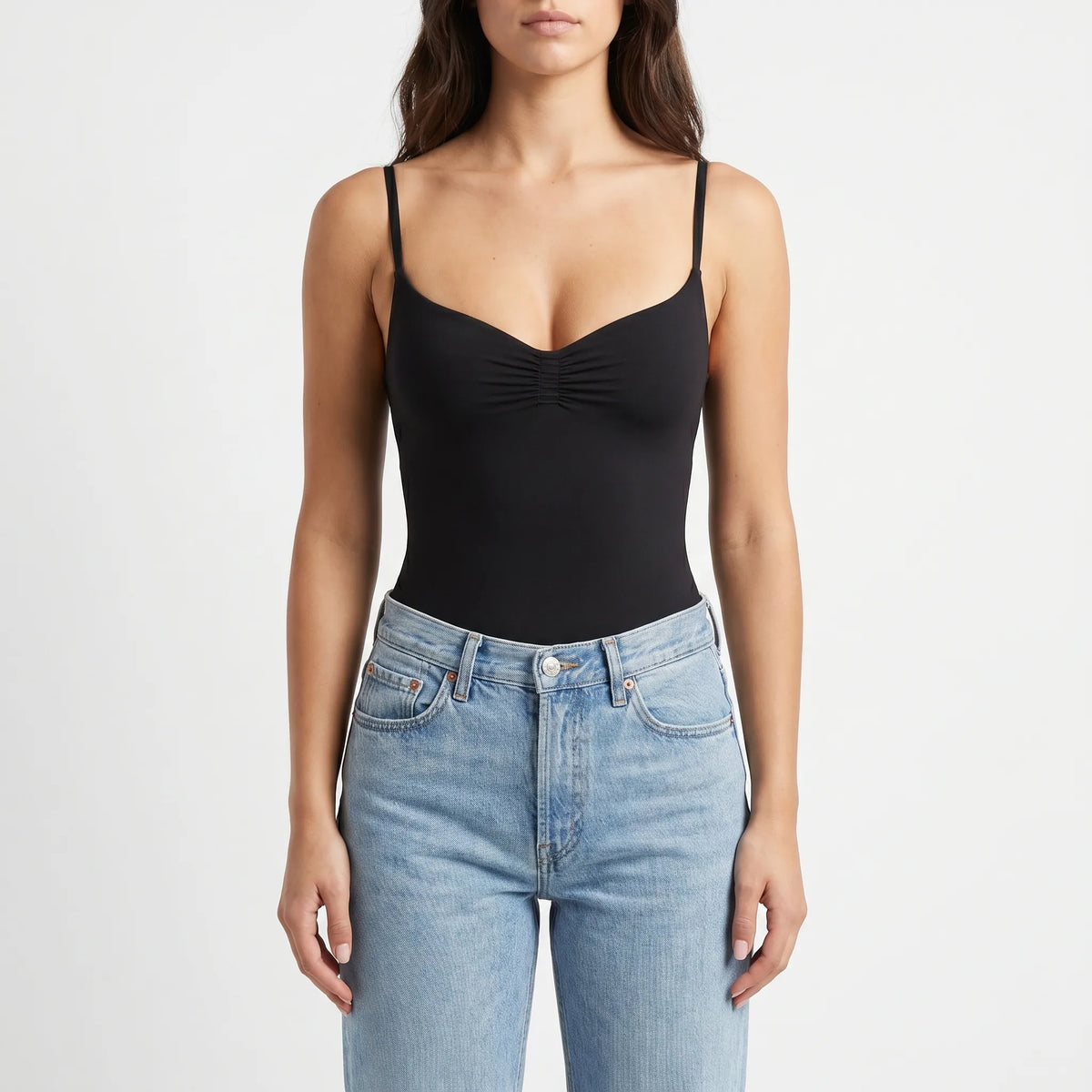 Sleeveless High-Cut Bodysuit