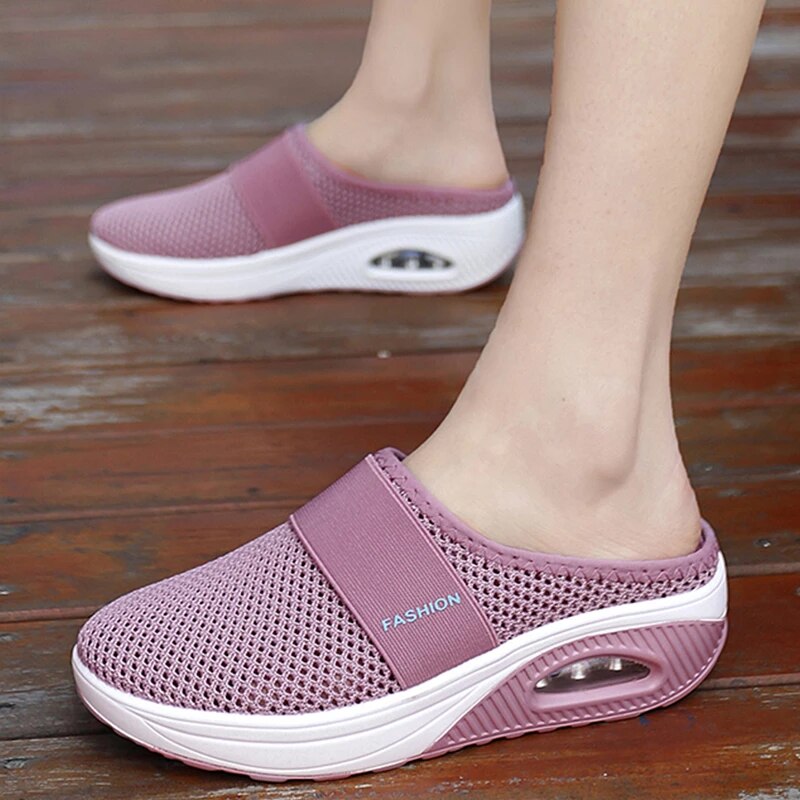 Slip-On Air-Cushioned Walking Shoes