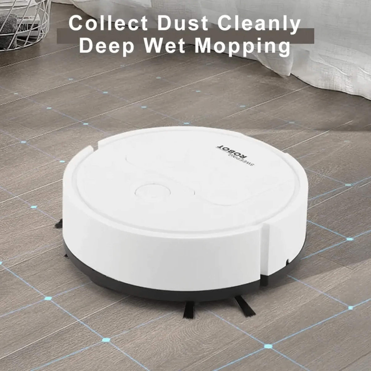 Smart Robot Vacuum Cleaner with Mop Function - Quiet, Efficient & Self-Charging