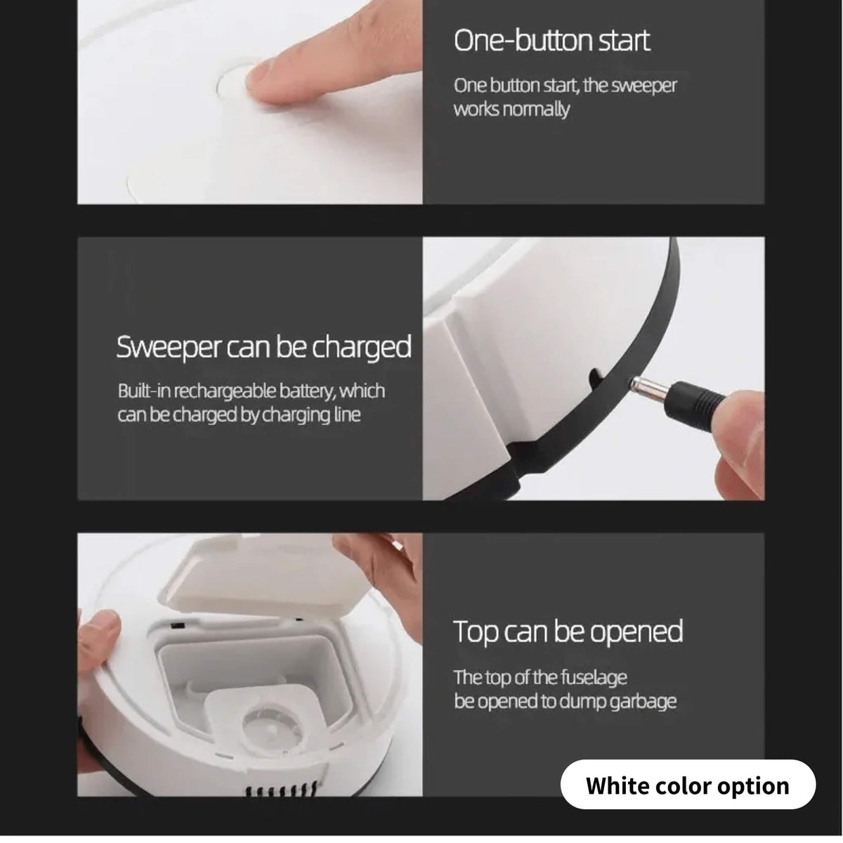 Smart Robot Vacuum Cleaner with Mop Function - Quiet, Efficient & Self-Charging