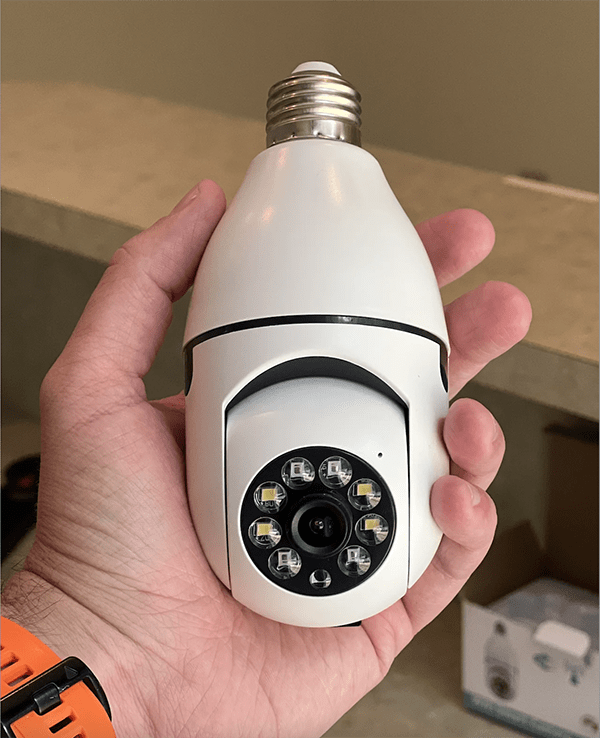 Smart Zoom Light Bulb Camera for Hassle-Free Home Security