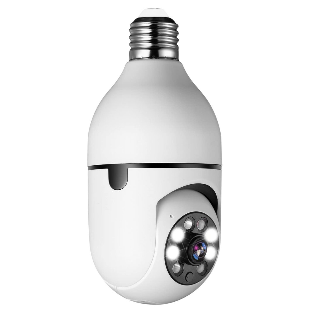 Smart Zoom Light Bulb Camera for Hassle-Free Home Security