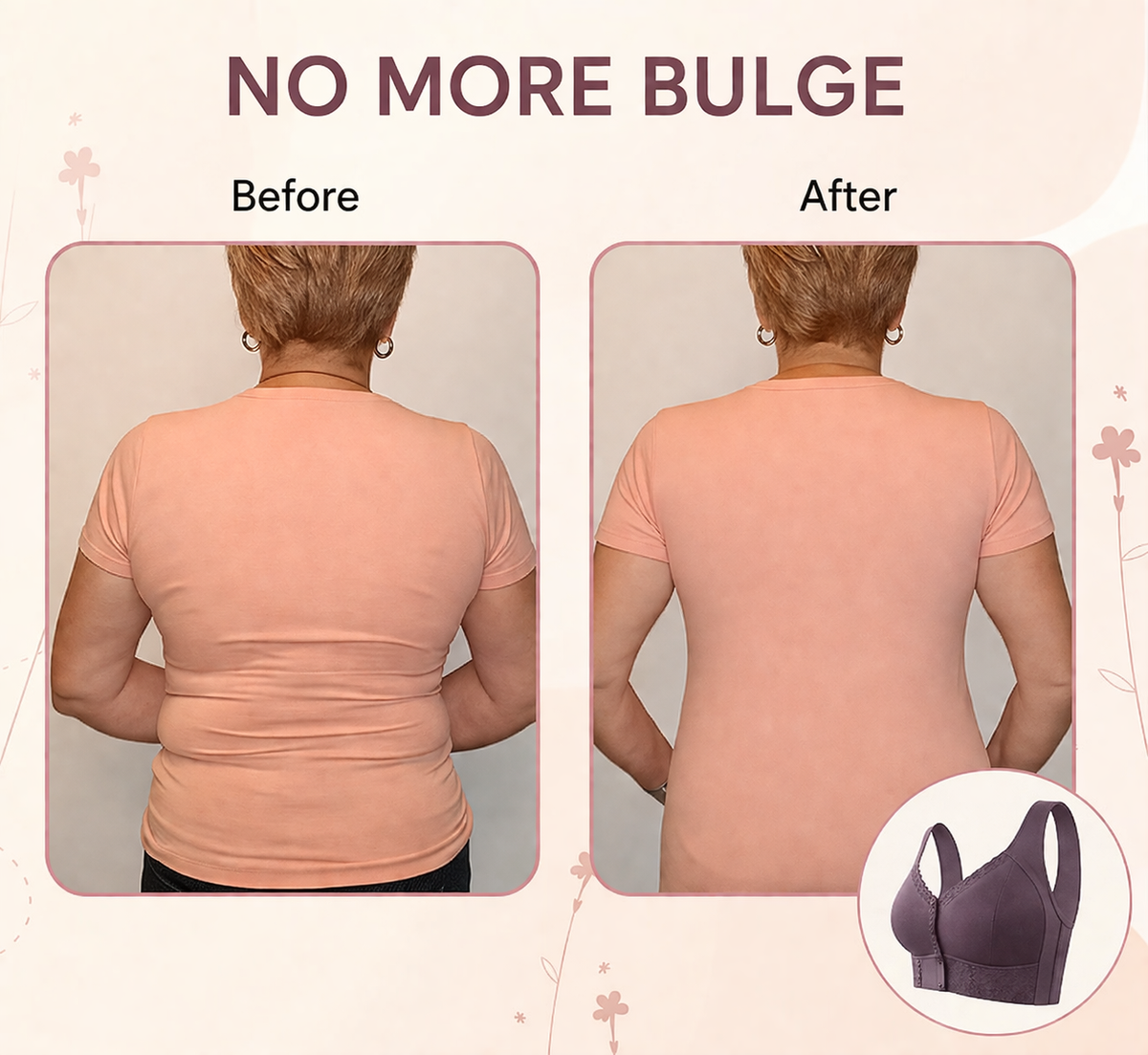Soft Front-Closure Easy Lift Bra