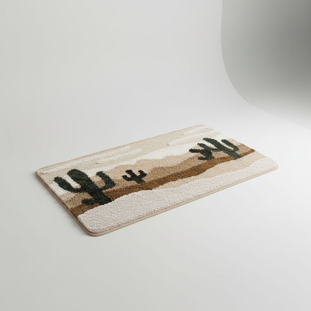 Soft Plush Bathroom Floor Mat for Cozy Comfort