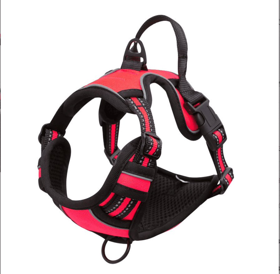 Soft Reflective Dog Harness - Durable & Waterproof - Red, Black or Blue