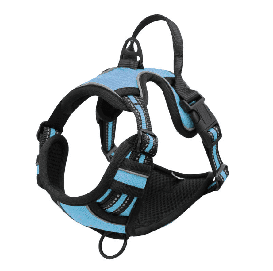 Soft Reflective Dog Harness - Durable & Waterproof - Red, Black or Blue