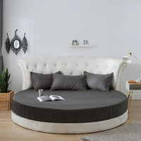 Soft Round Fitted Sheet with Elastic Band
