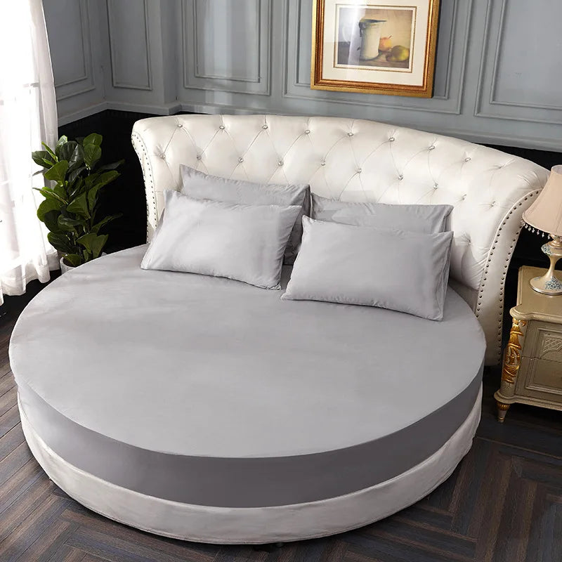 Soft Round Fitted Sheet with Elastic Band
