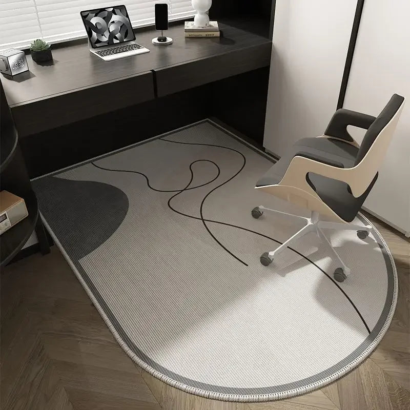 Soft Washable Non-Slip Geometric Office Chair Mat
