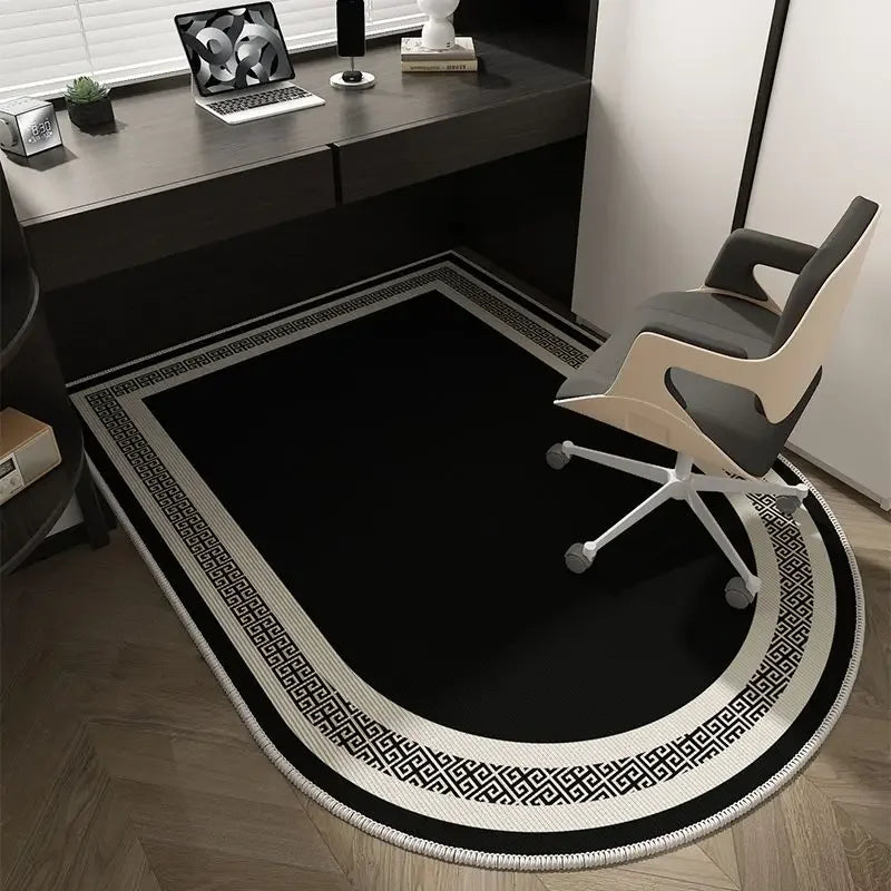 Soft Washable Non-Slip Geometric Office Chair Mat