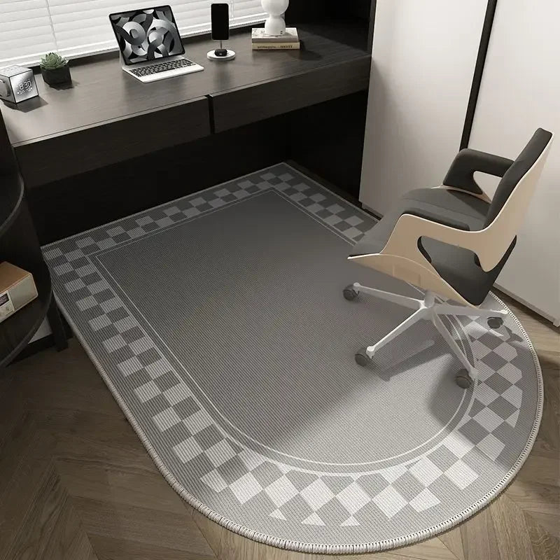 Soft Washable Non-Slip Geometric Office Chair Mat