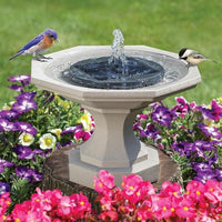 Solar Bionic Garden Fountain and Bird Bath for Ground