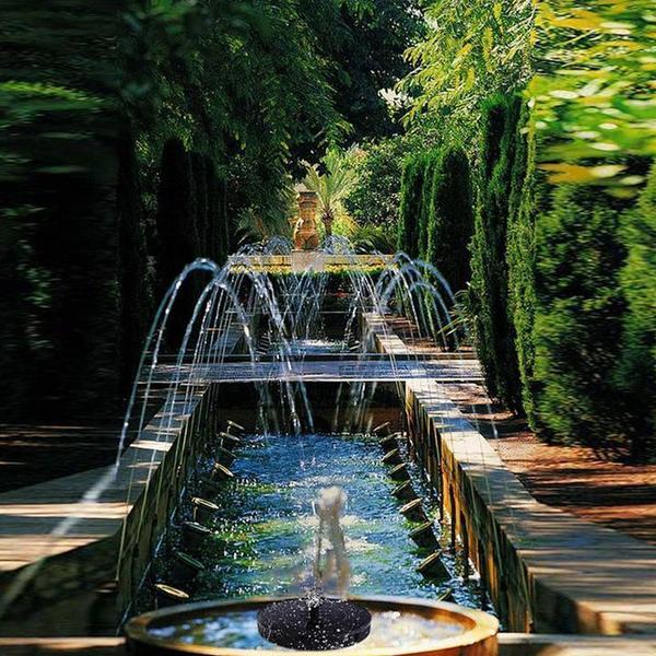 Solar Bionic Garden Fountain and Bird Bath for Ground