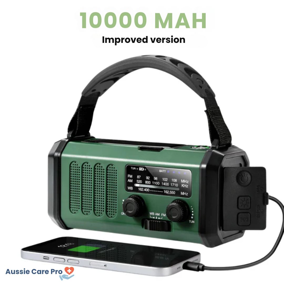 Solar & Hand Crank Emergency Radio Survival Gear