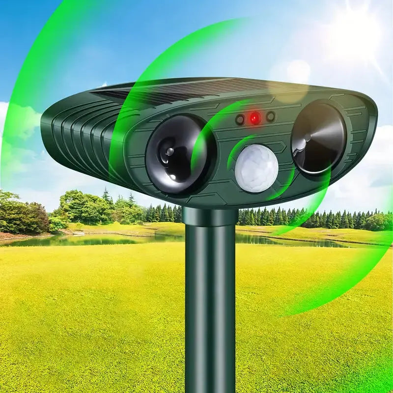 Solar-Powered Outdoor Cat Repeller