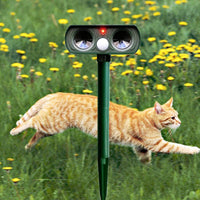 Solar Ultrasonic Animal Repeller with Infrared Sensor