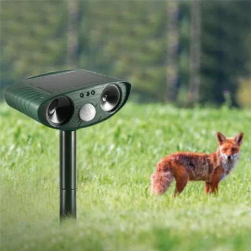 Solar Ultrasonic Animal Repeller with Infrared Sensor