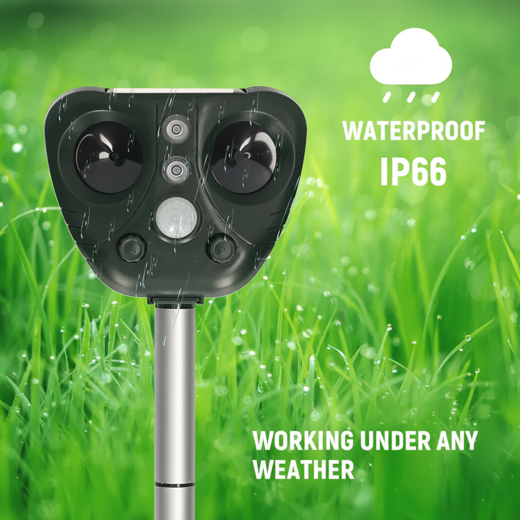 Solar Ultrasonic Bird Repeller | IP44 Garden Bird Deterrent