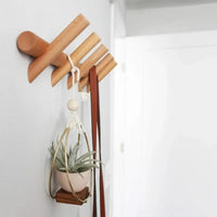 Solid Oak Wall Rack Organizer