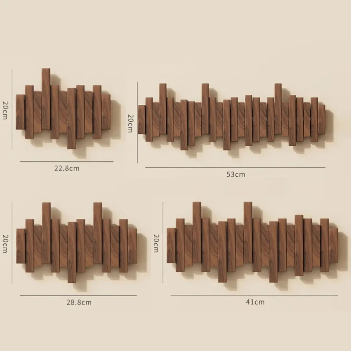Solid Wood Piano-Style Coat Rack