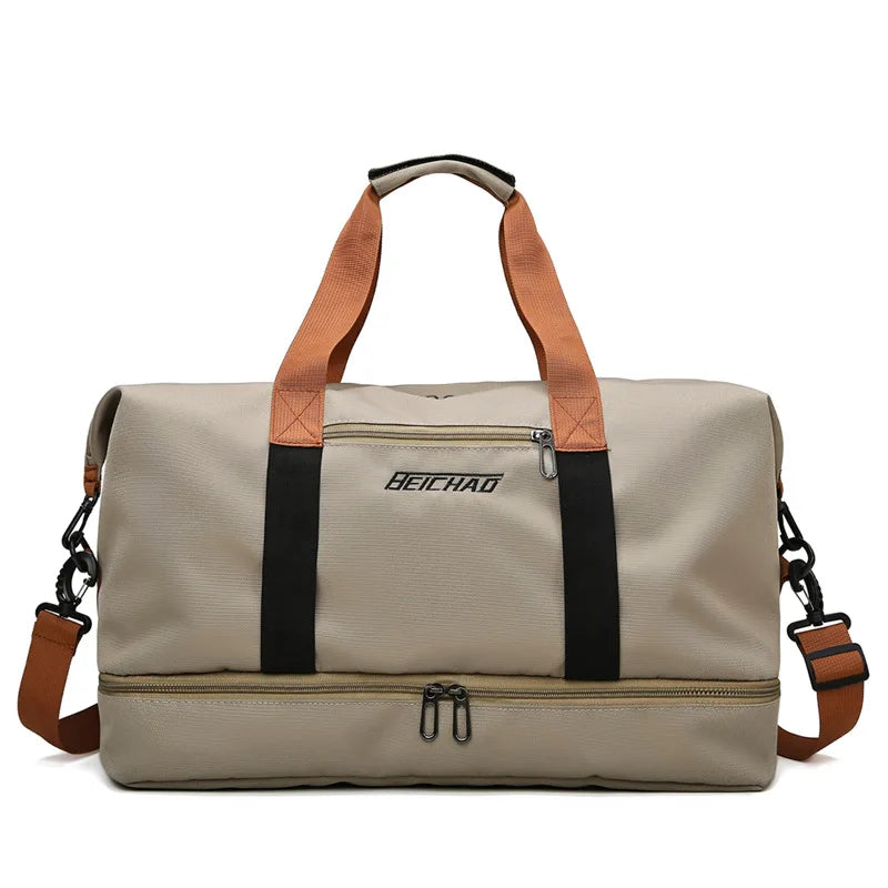 Spacious Gym Bag with Separate Shoe Compartment